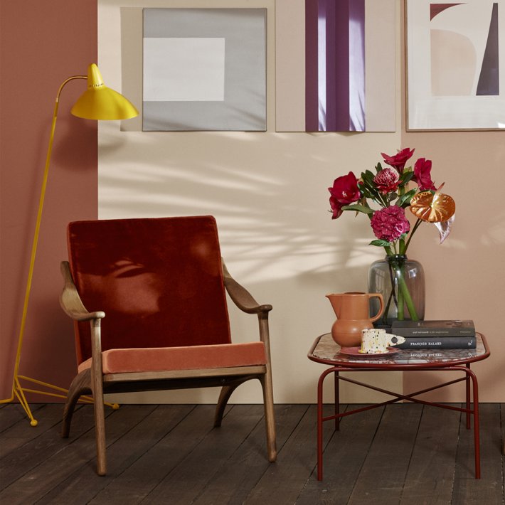 Warm Nordic - Lean Back Loungestol | Teak, Lder