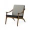 Warm Nordic - Lean Back Loungestol | Teak, Tekstil
