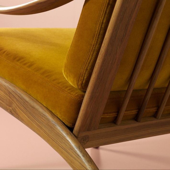 Warm Nordic - Lean Back Loungestol | Teak, Lder