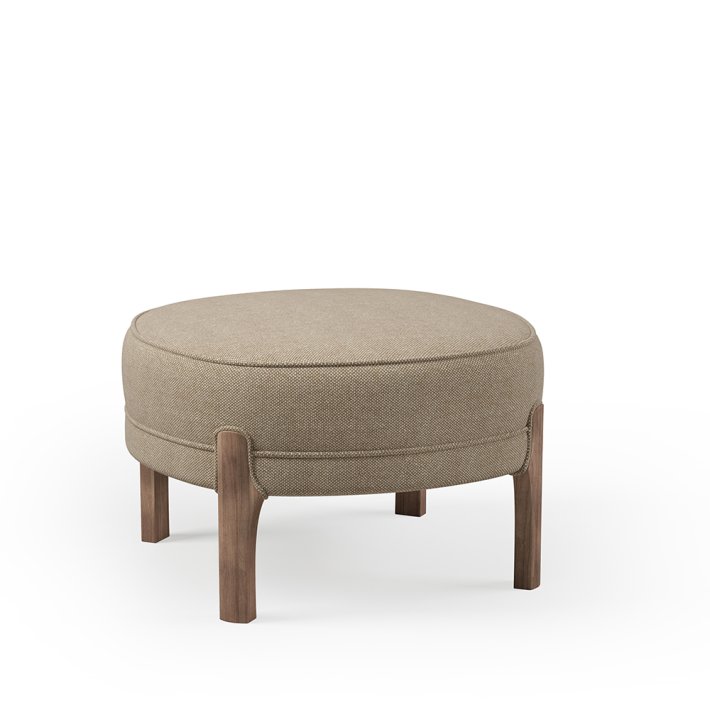 Warm Nordic - Cocktail Lounge Pouf | Smoked Oak