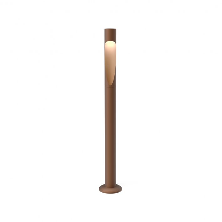 Louis Poulsen - Flindt Garden Pullert | H�j | Med adapter |&nbsp;Corten | LED 3000K 6.2W | Fodplade