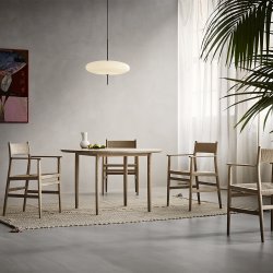 Brdr. Krger - Arv Spisebordsstol | Med armln | Flettet ryg &amp; sde