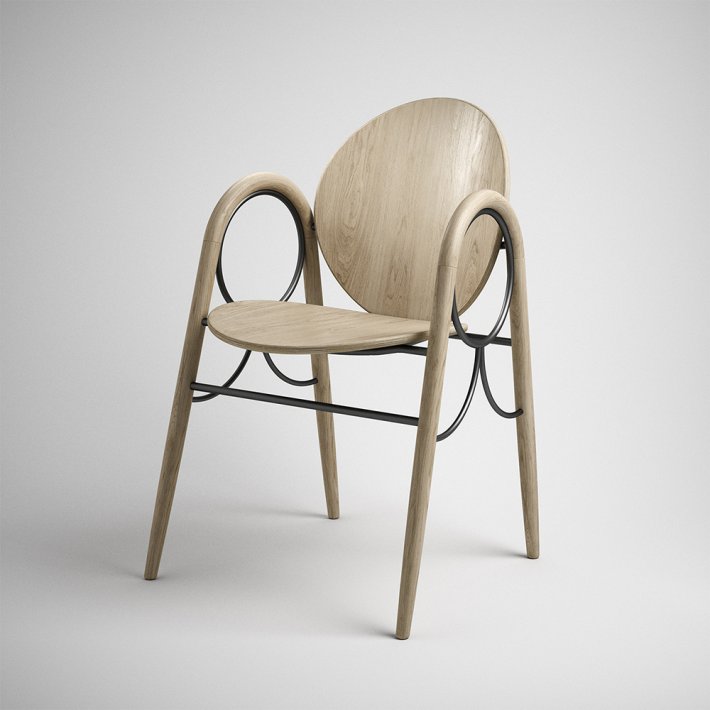 Brdr. Krger - Arkade Spisebordsstol | Finr