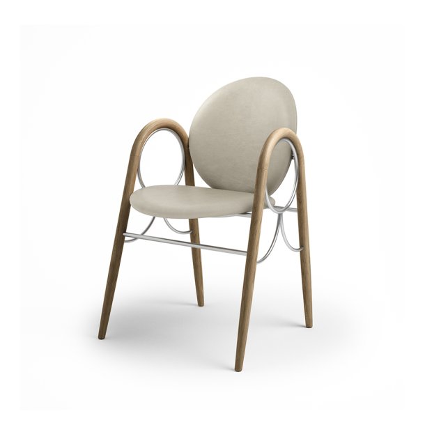 Brdr. Krger - Arkade Spisebordsstol | Fuldpolstret | Eg klar voks olieret