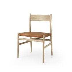 Brdr. Krger - Arv Spisebordsstol | Uden armln | Lder sde | Massiv ryg