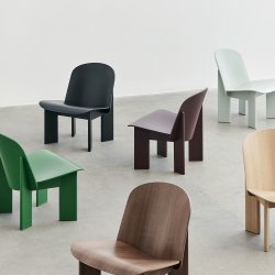 HAY - Chisel Lounge Chair | Black Water-Based Lacquered Oak