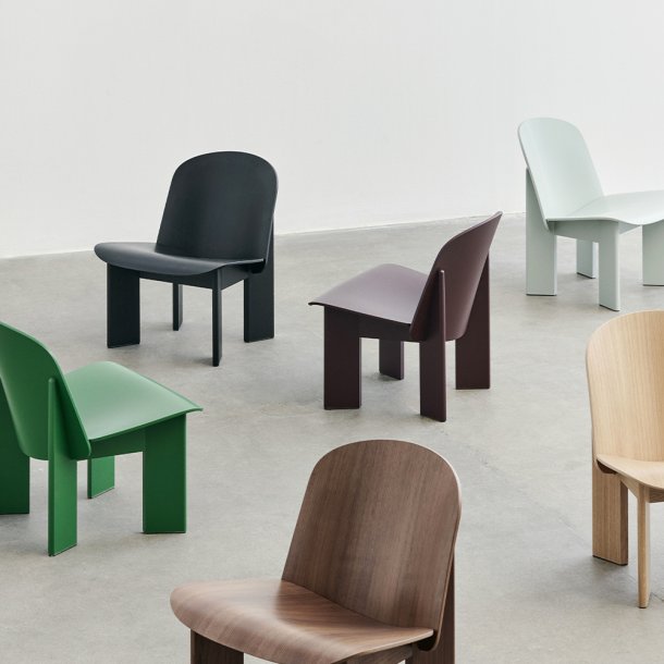 HAY - Chisel Lounge Chair | Black Water-Based Lacquered Oak