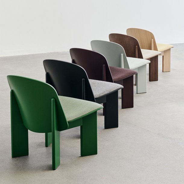 HAY - Chisel Lounge Chair | Lush Green | Polstring Canvas-926