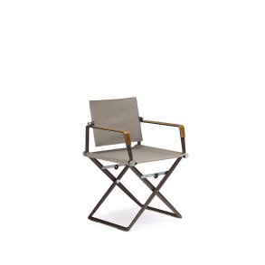 Dedon - Seax Armchair I Black Pepper/Sail Taupe w. Plywood Finish
