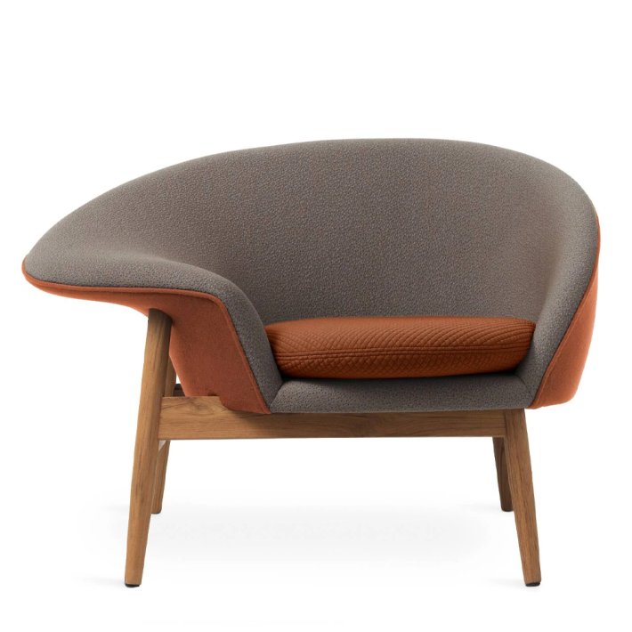 WARM NORDIC - Fried Egg | Textile I Teak Frame