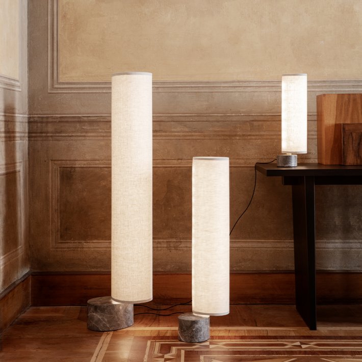 Gubi - Unbound Floor Lamp | H120 | Natural Canvas