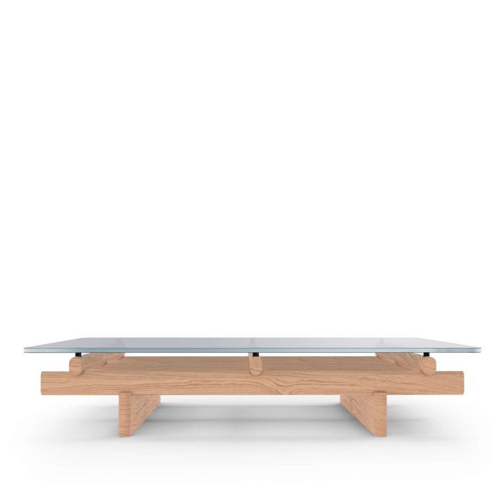 Cassina - Sengu Coffee Table | 150 x 60 cm | Clear glass 