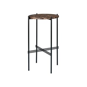 Gubi - TS Console Round | Brun Marmor