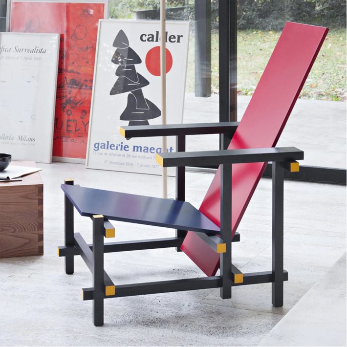 Cassina - Red and Blue Armchair