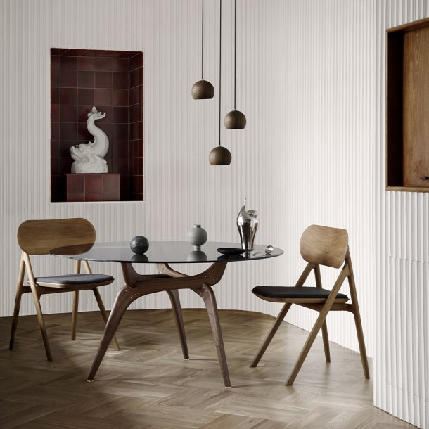 Brdr. Krger - TRIIIO | Spisebord |Bronze glas | Valnd Olieret | 135