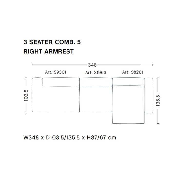 HAY - Mags Soft Sofa | Frdige kombinationer | 3 Seater