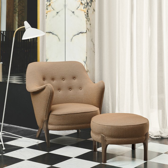 Warm Nordic - Cocktail Lounge Chair | Smoked Oak