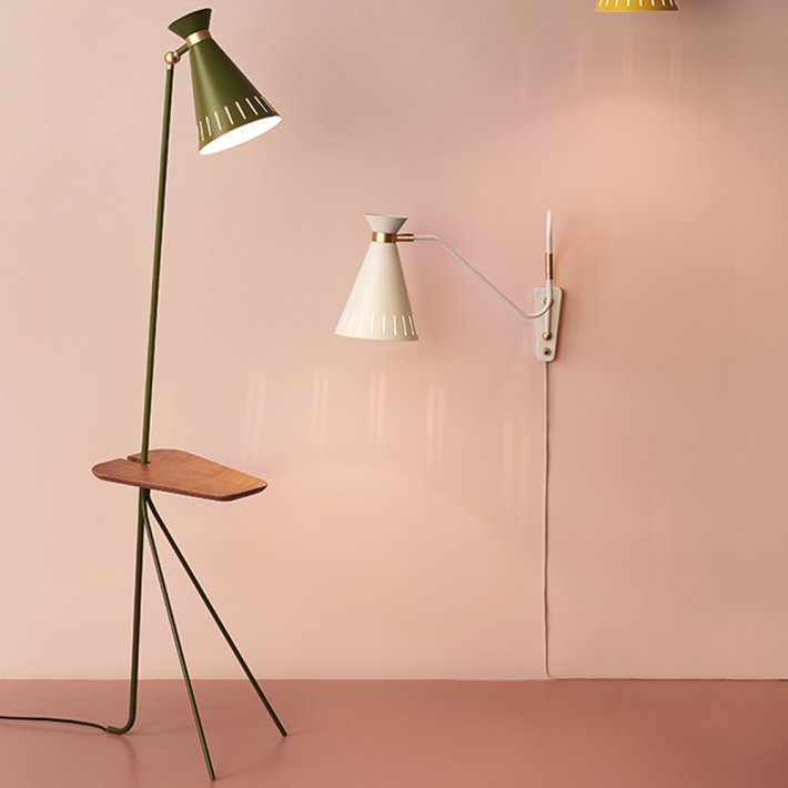 WARM NORDIC - Cone Floor lamp with table