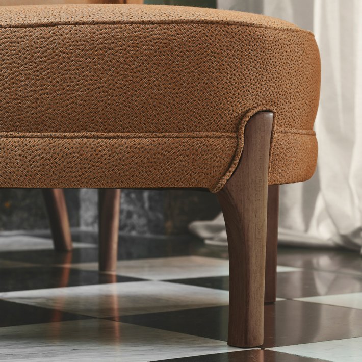 Warm Nordic - Cocktail Lounge Pouf | Smoked Oak
