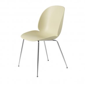 Gubi - Beetle Chair Conic Base | Unupholstered | Chrome |  Pastel Green