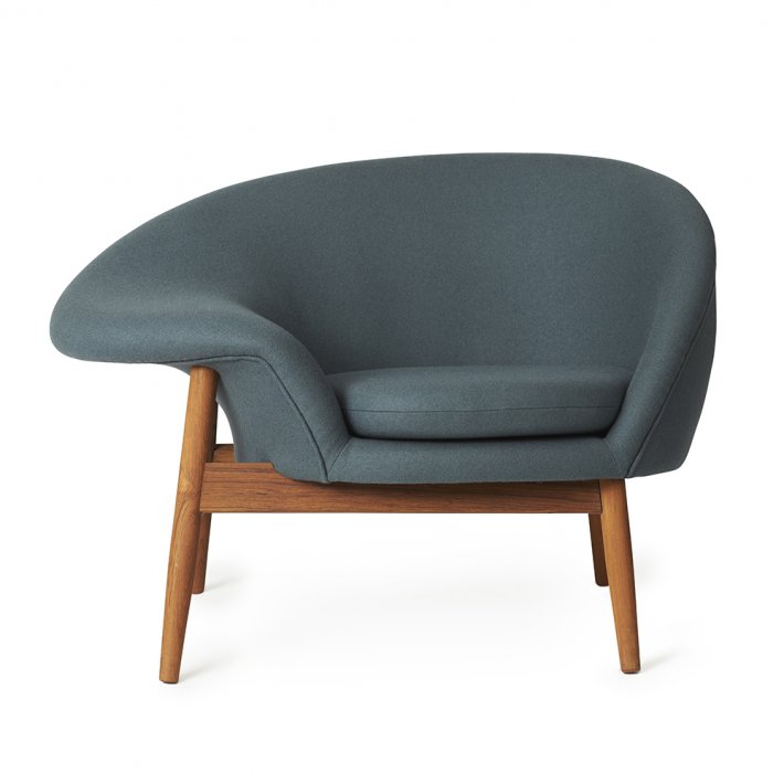 WARM NORDIC - Fried Egg | Textile I Teak Frame