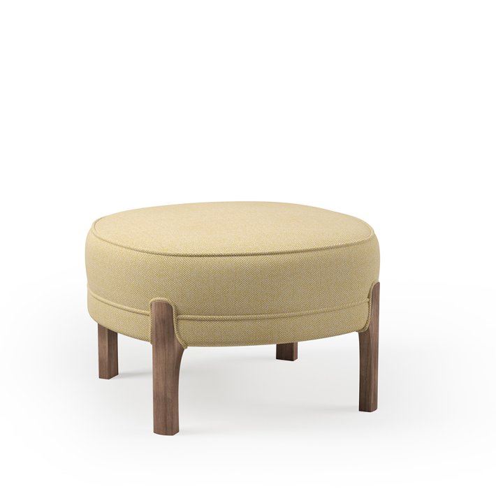 Warm Nordic - Cocktail Lounge Pouf | Smoked Oak