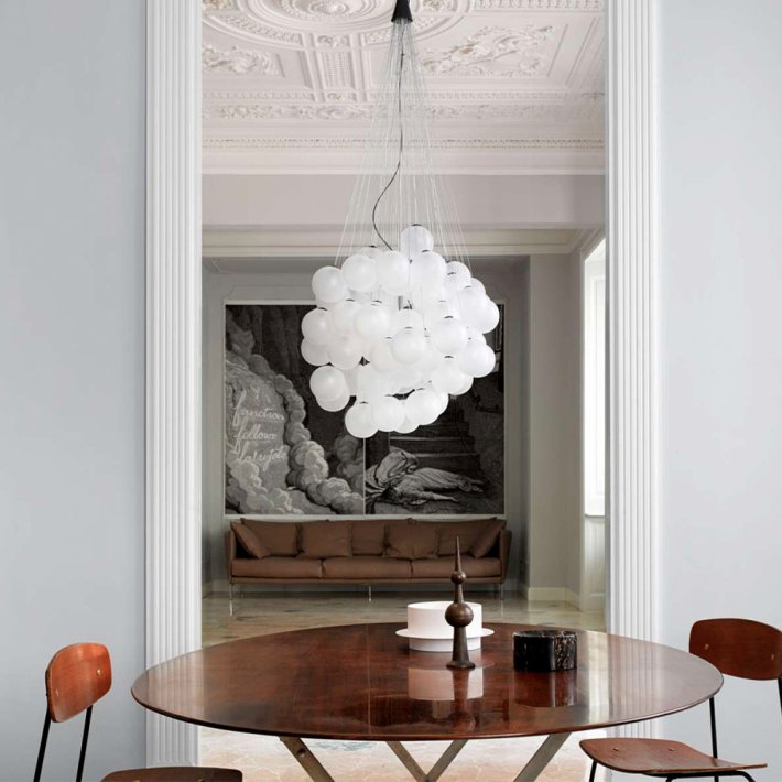 Luceplan - Stochastic Pendel 48 | Opal white