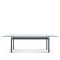 Cassina - 6 Table Tube D�avion | Black steel base, Clear glass