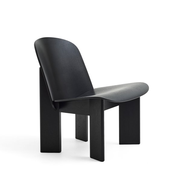 HAY - Chisel Lounge Chair | Black Water-Based Lacquered Oak