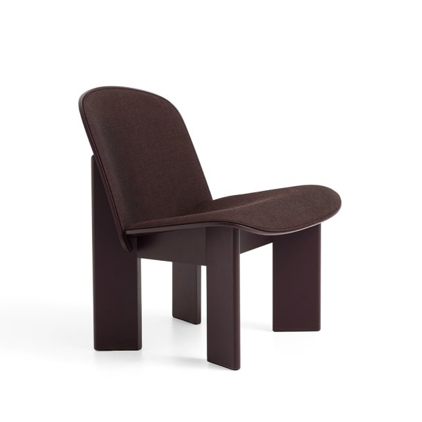 HAY - Chisel Lounge Chair | Dark Bordeaux | Polstring Remix-373