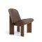 HAY - Chisel Lounge Chair | Valn�d | L�der polstring Sense Dark Brown