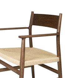 Brdr. Krger - Arv Spisebordsstol | Med armln | Flettet sde | Massiv ryg