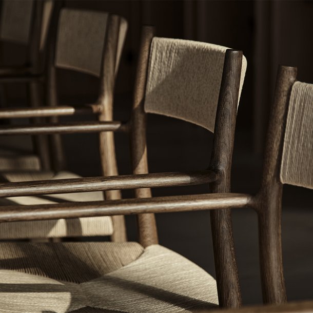 Brdr. Krger - Arv Spisebordsstol | Med armln | Flettet ryg &amp; sde