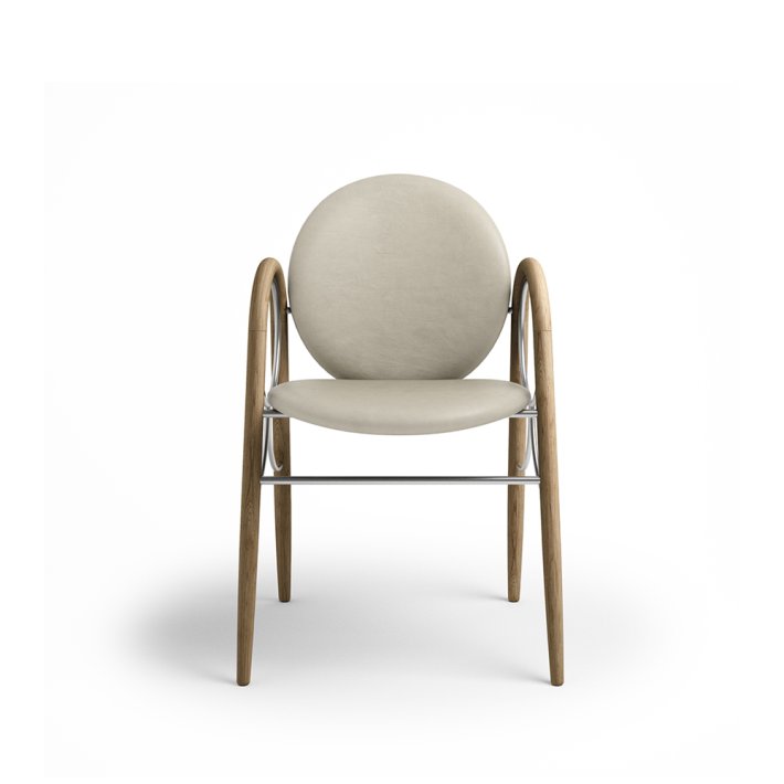 Brdr. Krger - Arkade Spisebordsstol | Fuldpolstret | Eg klar voks olieret