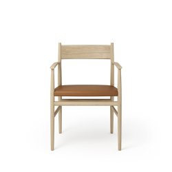 Brdr. Krger - Arv Spisebordsstol | Med armln | Lder sde | Massiv ryg