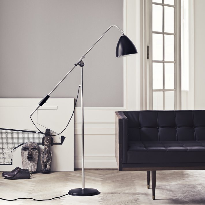 Gubi - Bestlite BL4 |Black semi matt | Chrome Coloured