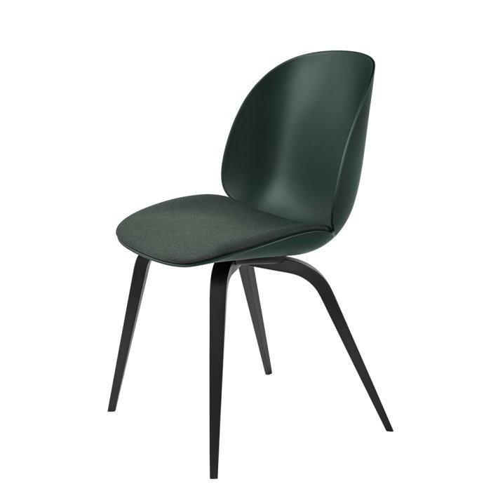 Gubi - Beetle Chair | Seat Upholstered | Wood Base