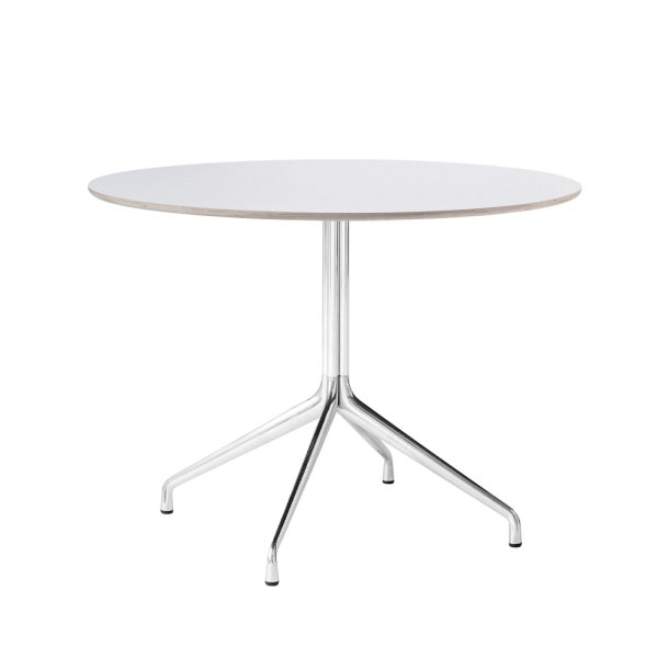 HAY - About a Table | AAT 20 | White laminate | Polished aluminium | 110 cm