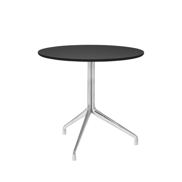 HAY - About a Table | AAT 20 | Black linoleum | Polished aluminium | 80 cm