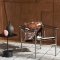 Cassina - Fauteuil  dossier basculant | Chrome frame | Hairyskin