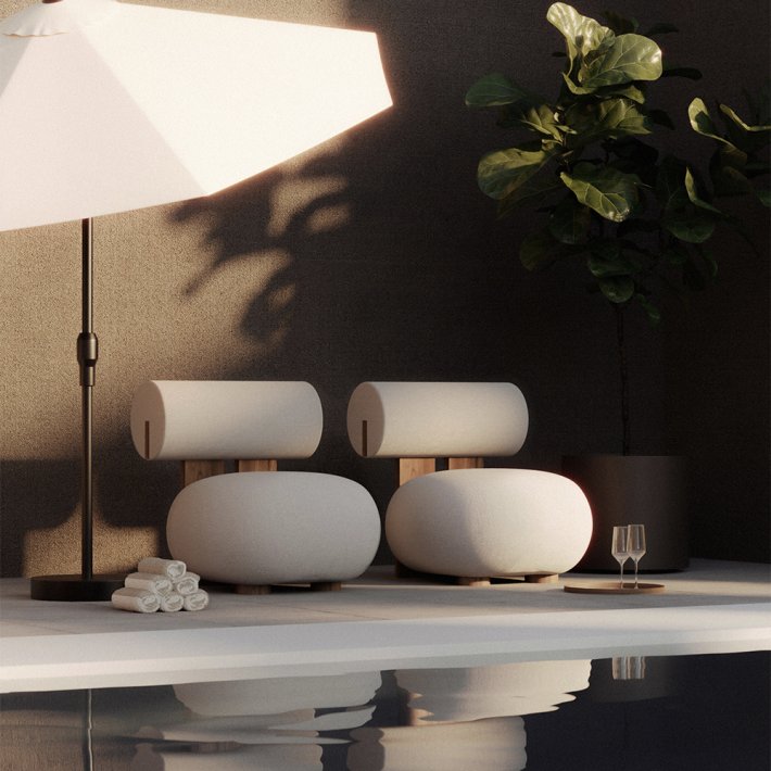 Norr11 - Hippo Loungechair | Outdoor