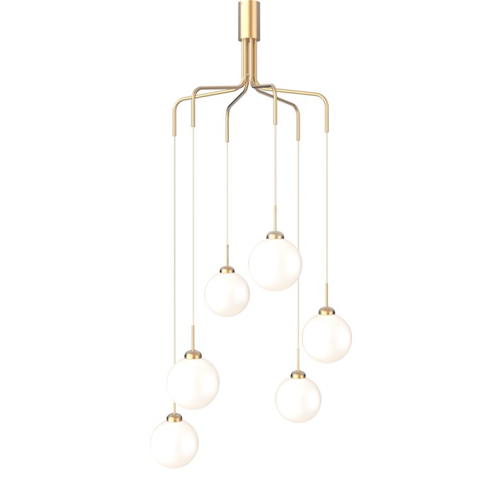 Nuura - Apiales Cluster 6 | Brushed Brass | Opal
