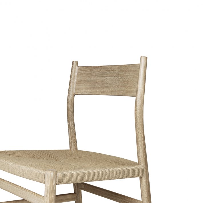 Brdr. Krger - Arv Spisebordsstol | Uden armln | Flettet sde | Massiv ryg