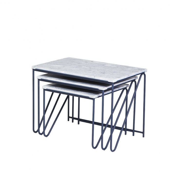 PLEASE WAIT to be SEATED - Triptych Nesting Tables
