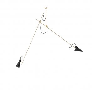 Astep - VV Cinquanta Suspension | Brass Structure | Black Reflectors