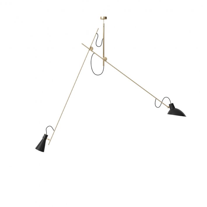 Astep - VV Cinquanta Suspension |Brass Structure | Black Reflectors