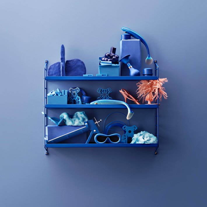 String Furniture - String Pocket | Metal Blue