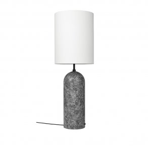 Gubi - Gravity Floor Lamp XL | High | Grey Marble I White