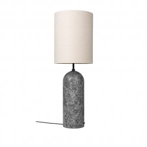 Gubi - Gravity Floor Lamp XL | High | Grey Marble I Canvas