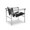Cassina - Fauteuil  dossier basculant | Chrome frame | Hairyskin